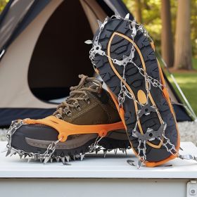 Universal Anti-slip Grip Spikes, 2025 Upgraded Universal Anti-slip Spikes for Ice Skates And Boots, with 19 Steel Spikes, Ice And Snow Grip Spike (Model: XL)